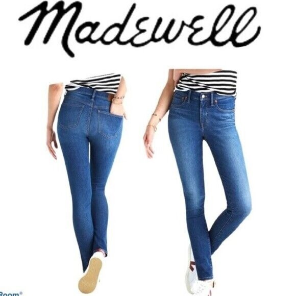 Madewell Denim - Madewell 9” High Rise Skinny Medium wash jeans 25 Womens DEFECT‎